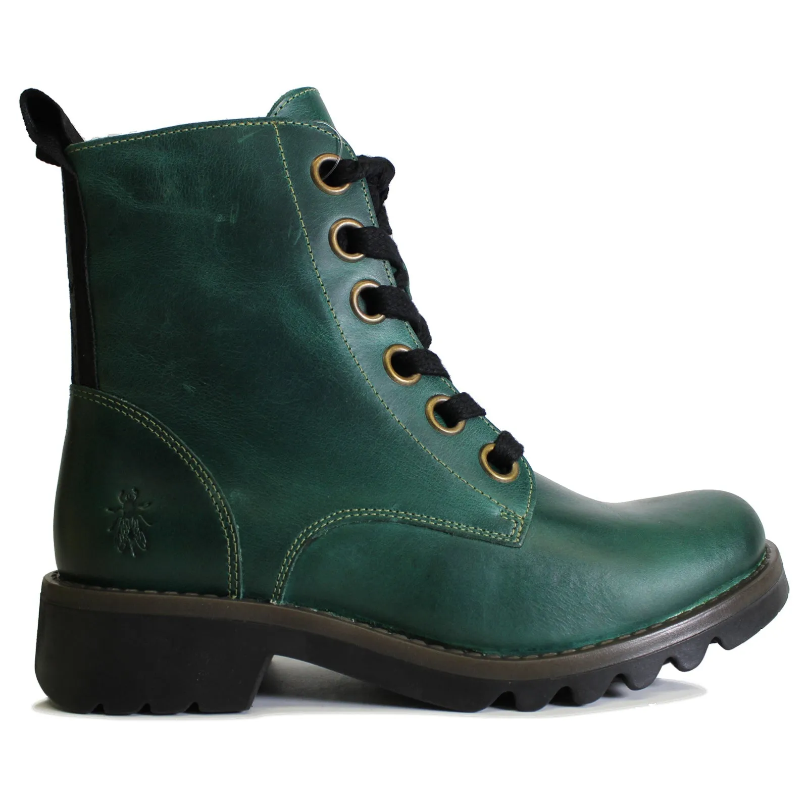 Fly London Ragi539Fly Rug Leder Damen Schnürstiefel