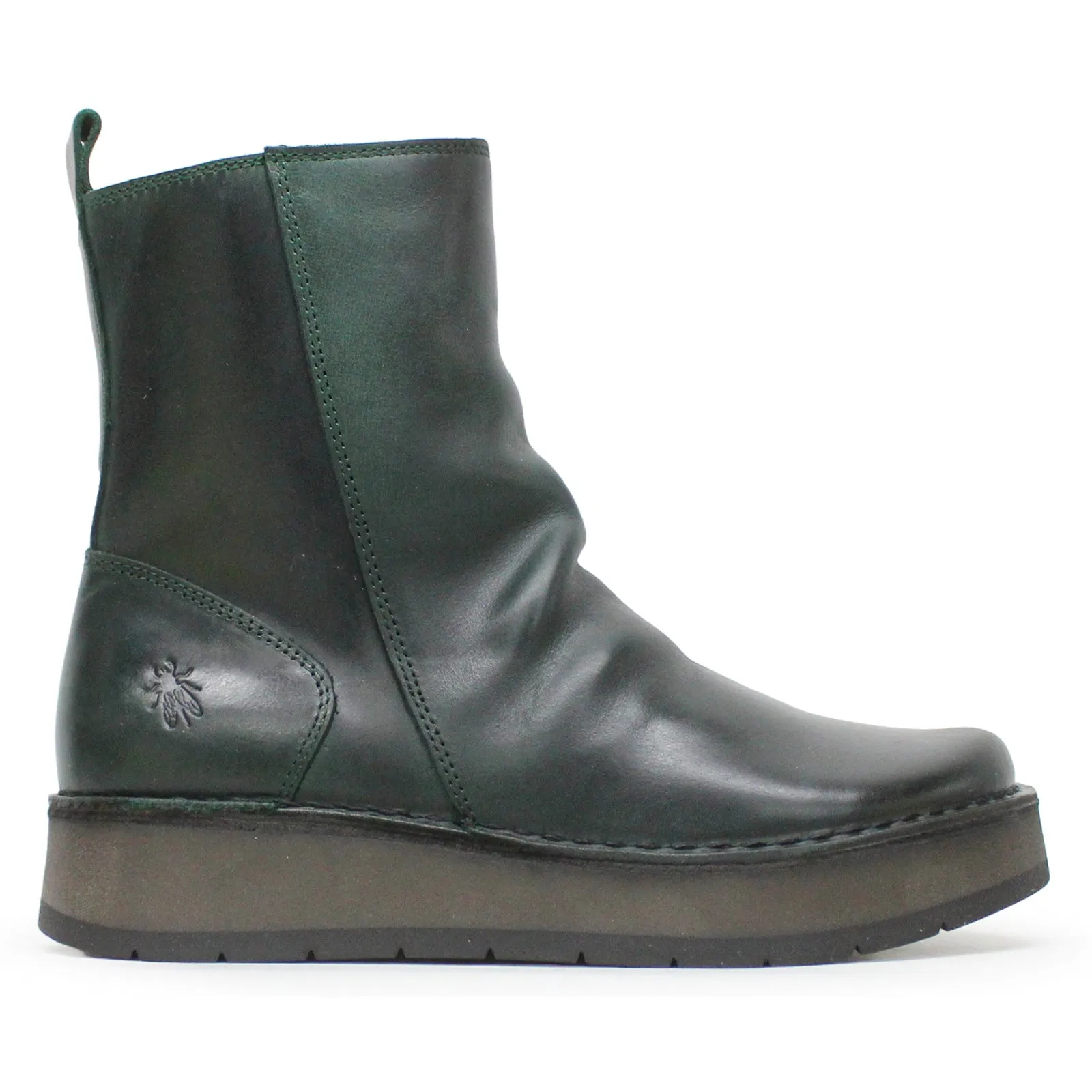 Fly London Reno053Fly Rug Leder Stiefeletten mit Reißverschluss für Damen