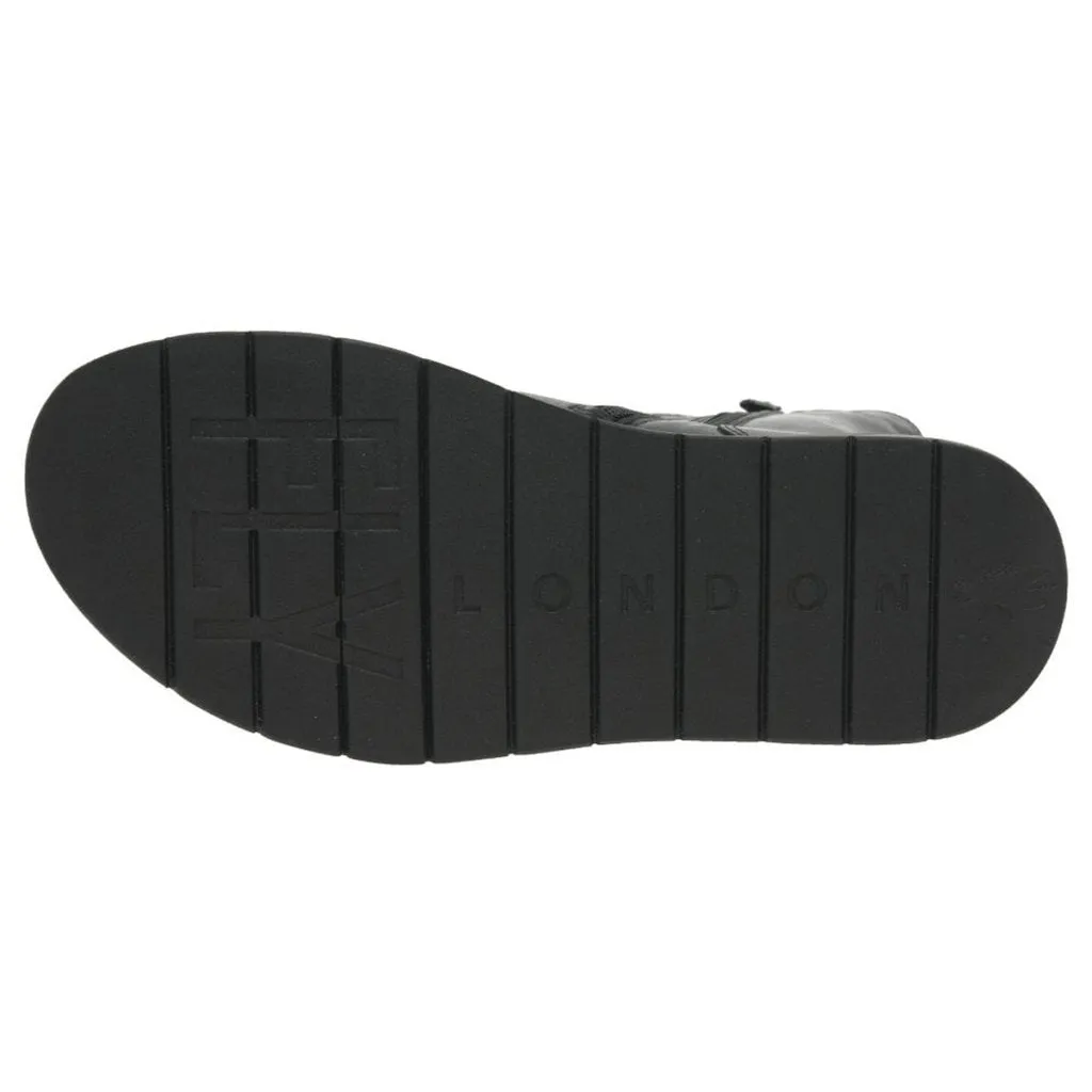 Fly London Reno053Fly Rug Leder Stiefeletten mit Reißverschluss für Damen