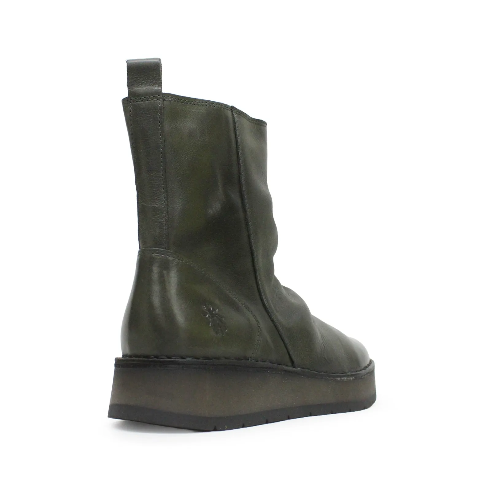 Fly London Reno053Fly Rug Leder Stiefeletten mit Reißverschluss für Damen