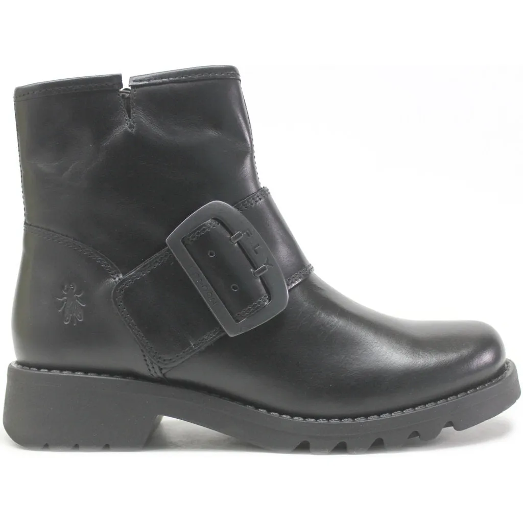 Fly London Rily991Fly Leder Damen Schnallenriemen Knöchelstiefel