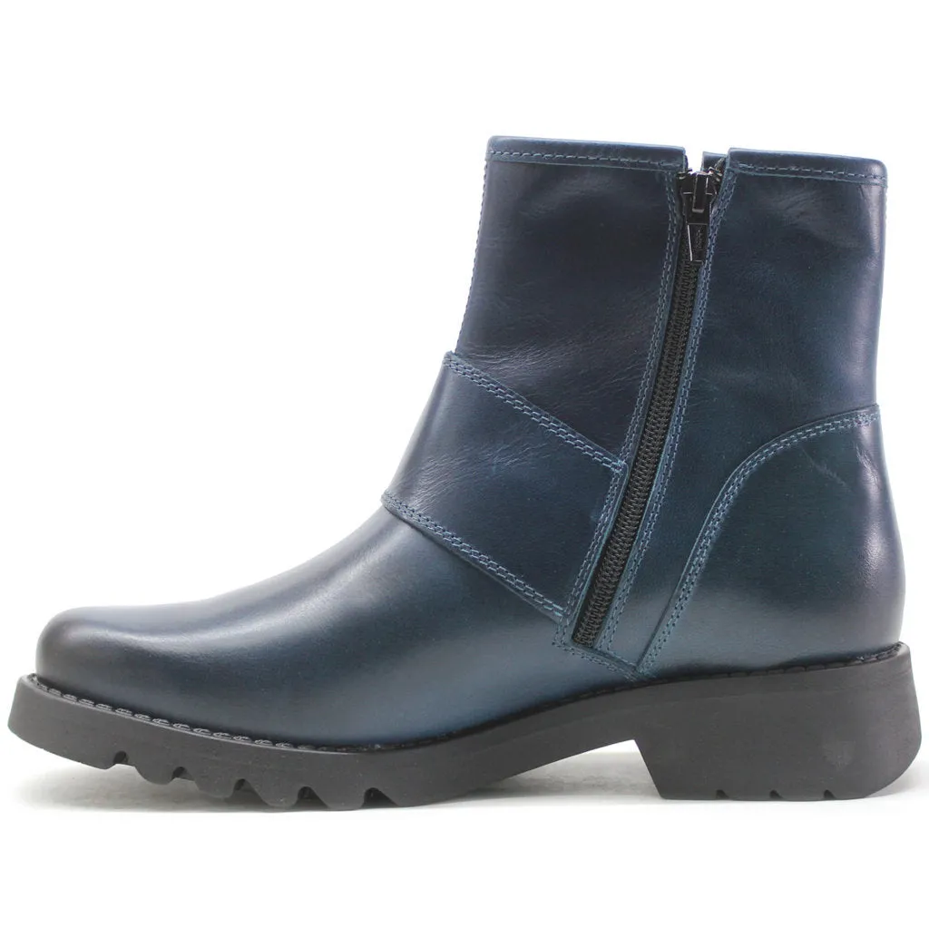 Fly London Rily991Fly Leder Damen Schnallenriemen Knöchelstiefel