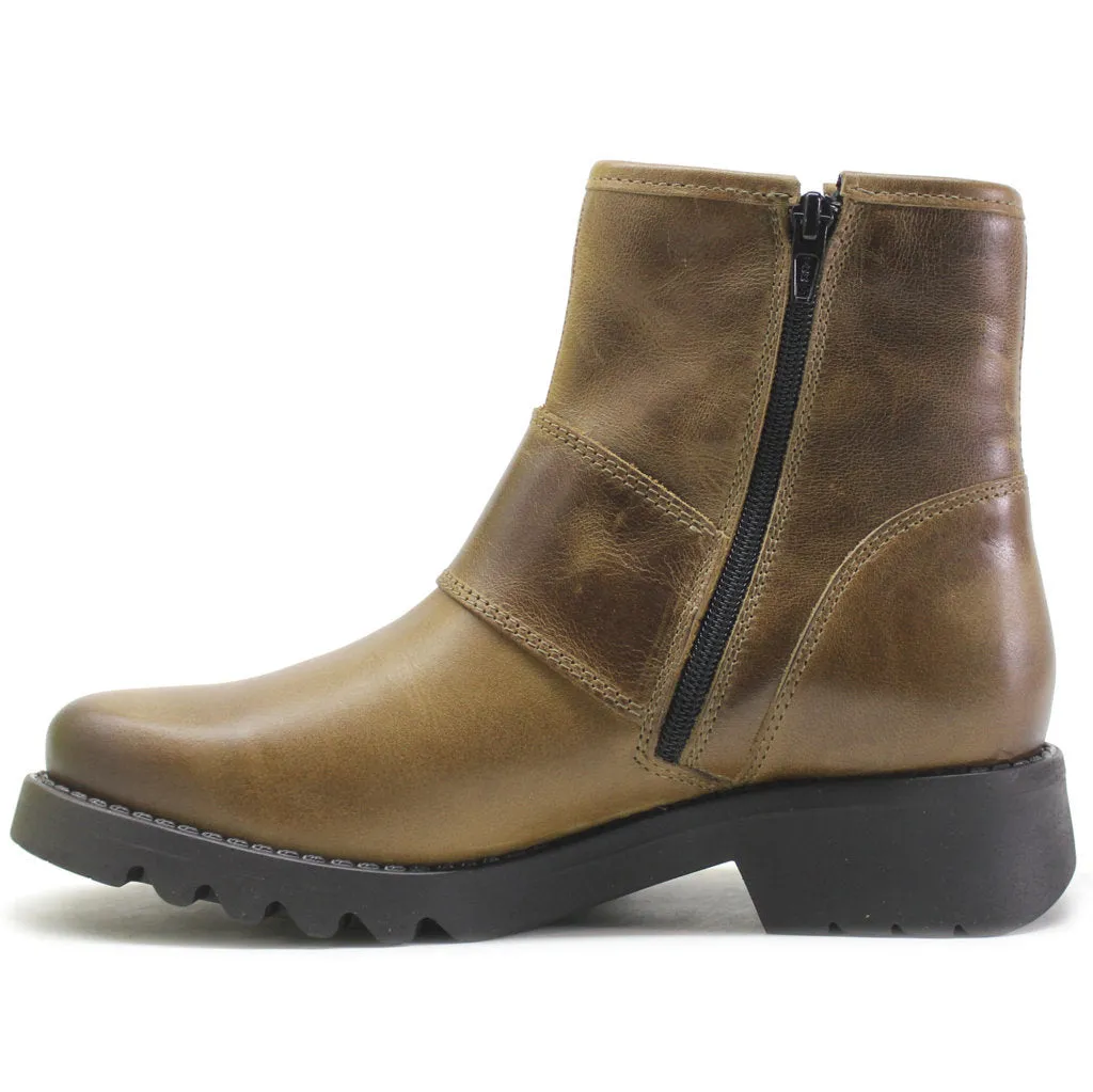Fly London Rily991Fly Leder Damen Schnallenriemen Knöchelstiefel