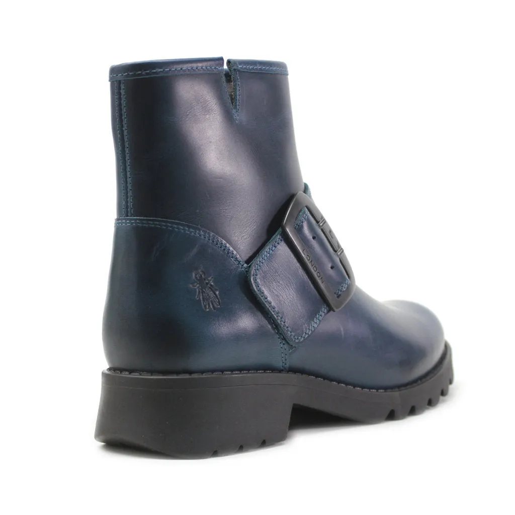 Fly London Rily991Fly Leder Damen Schnallenriemen Knöchelstiefel