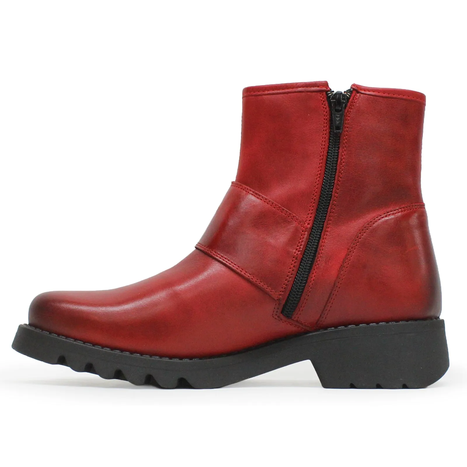 Fly London Rily991Fly Leder Damen Schnallenriemen Knöchelstiefel