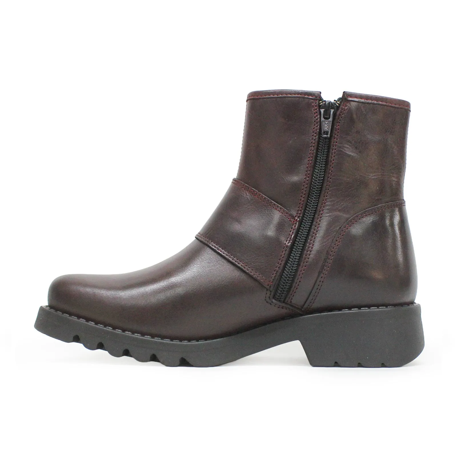 Fly London Rily991Fly Leder Damen Schnallenriemen Knöchelstiefel