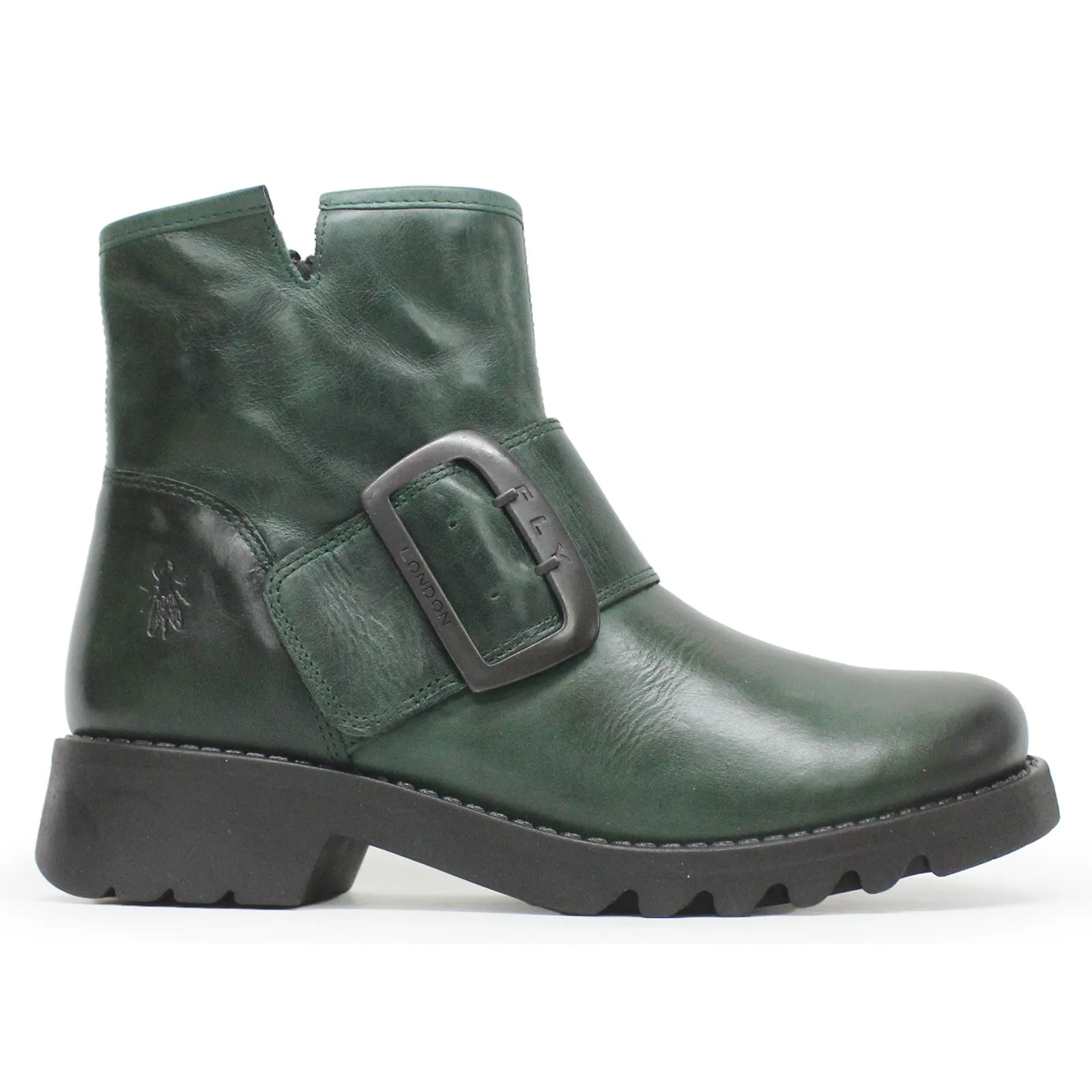 Fly London Rily991Fly Leder Damen Schnallenriemen Knöchelstiefel