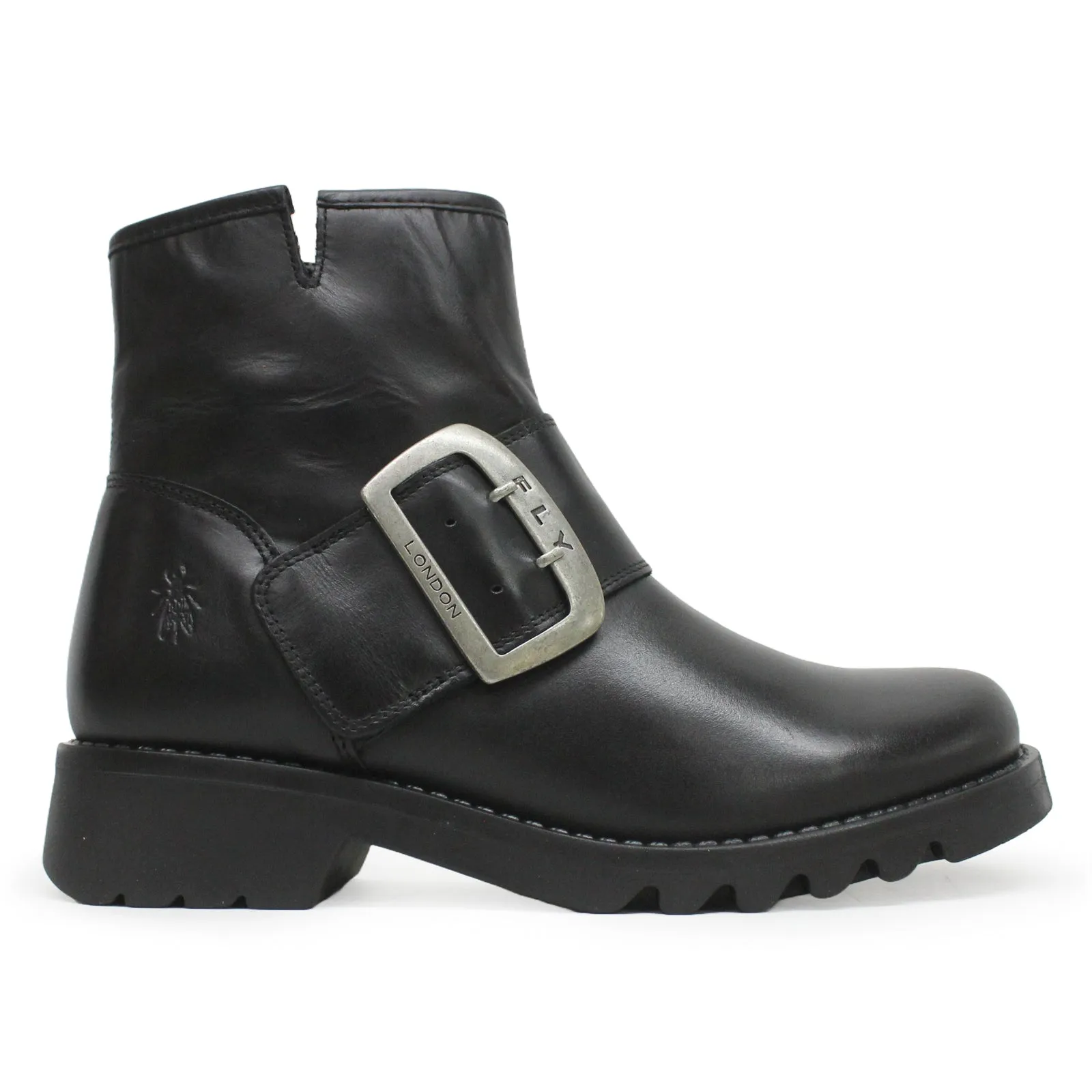 Fly London Rily991Fly Leder Damen Schnallenriemen Knöchelstiefel