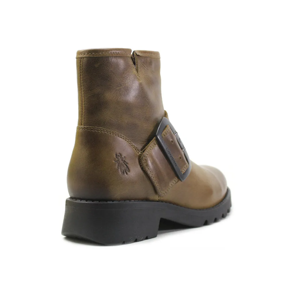 Fly London Rily991Fly Leder Damen Schnallenriemen Knöchelstiefel