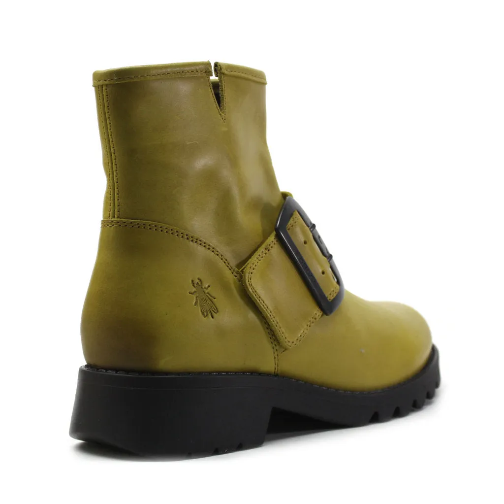 Fly London Rily991Fly Leder Damen Schnallenriemen Knöchelstiefel