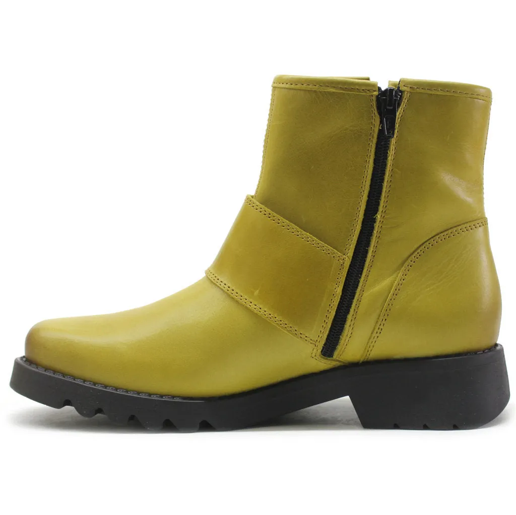 Fly London Rily991Fly Leder Damen Schnallenriemen Knöchelstiefel
