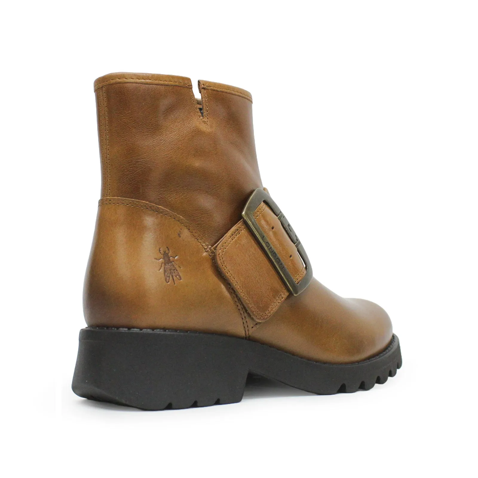 Fly London Rily991Fly Leder Damen Schnallenriemen Knöchelstiefel