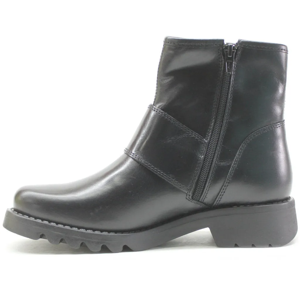 Fly London Rily991Fly Leder Damen Schnallenriemen Knöchelstiefel