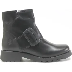 Fly London Rily991Fly Leder Damen Schnallenriemen Knöchelstiefel
