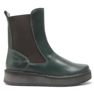 Fly London Ruba100Fly Rug Leder Chelsea-Stiefel für Damen