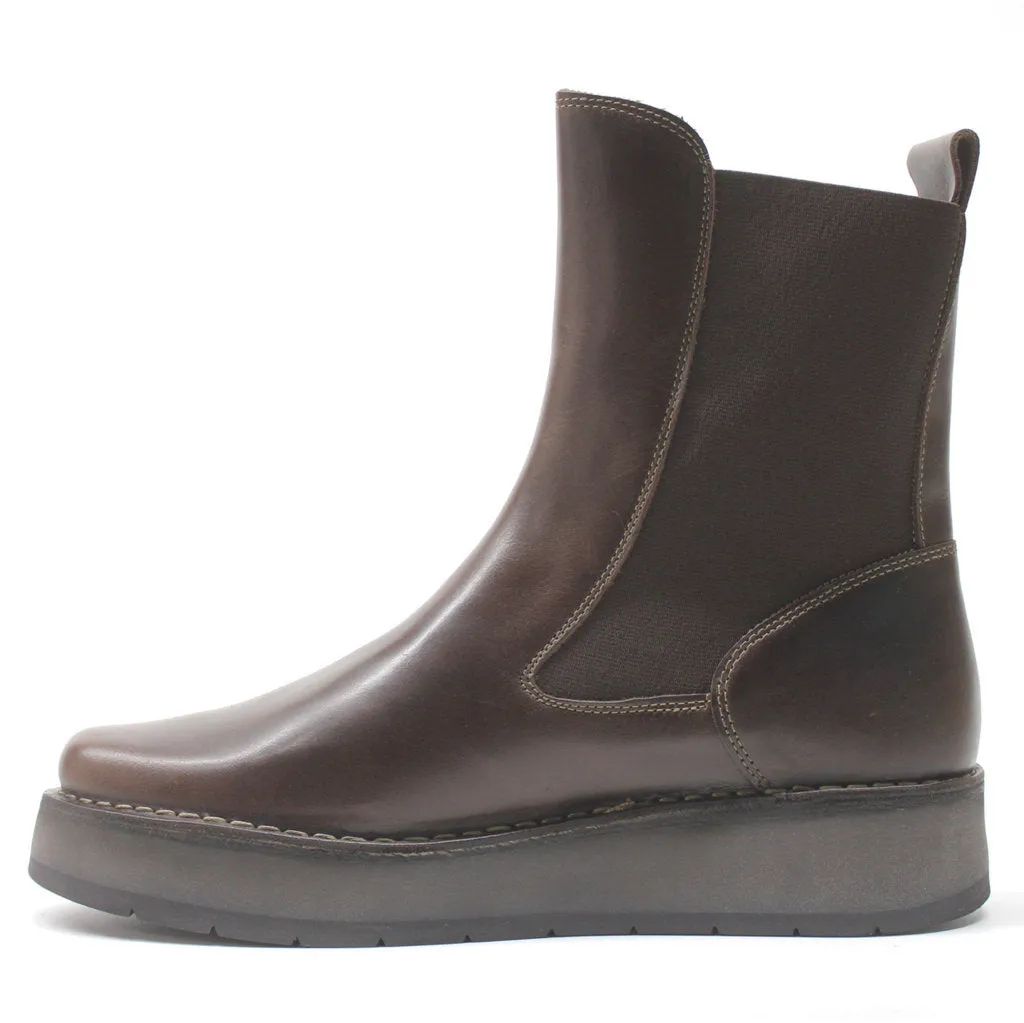 Fly London Ruba100Fly Rug Leder Chelsea-Stiefel für Damen