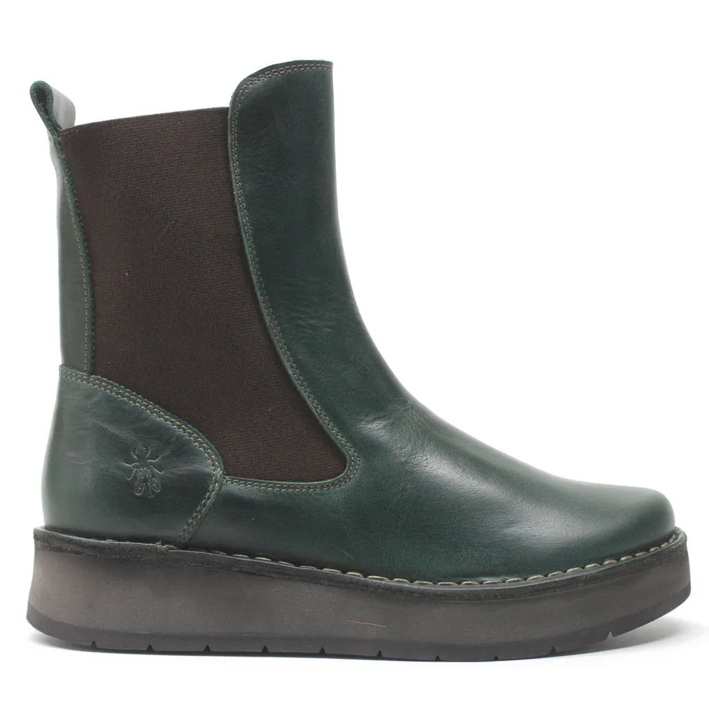 Fly London Ruba100Fly Rug Leder Chelsea-Stiefel für Damen