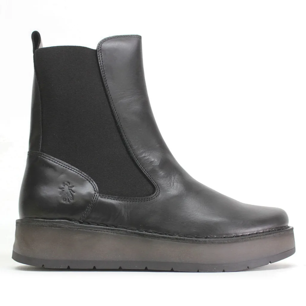 Fly London Ruba100Fly Rug Leder Chelsea-Stiefel für Damen