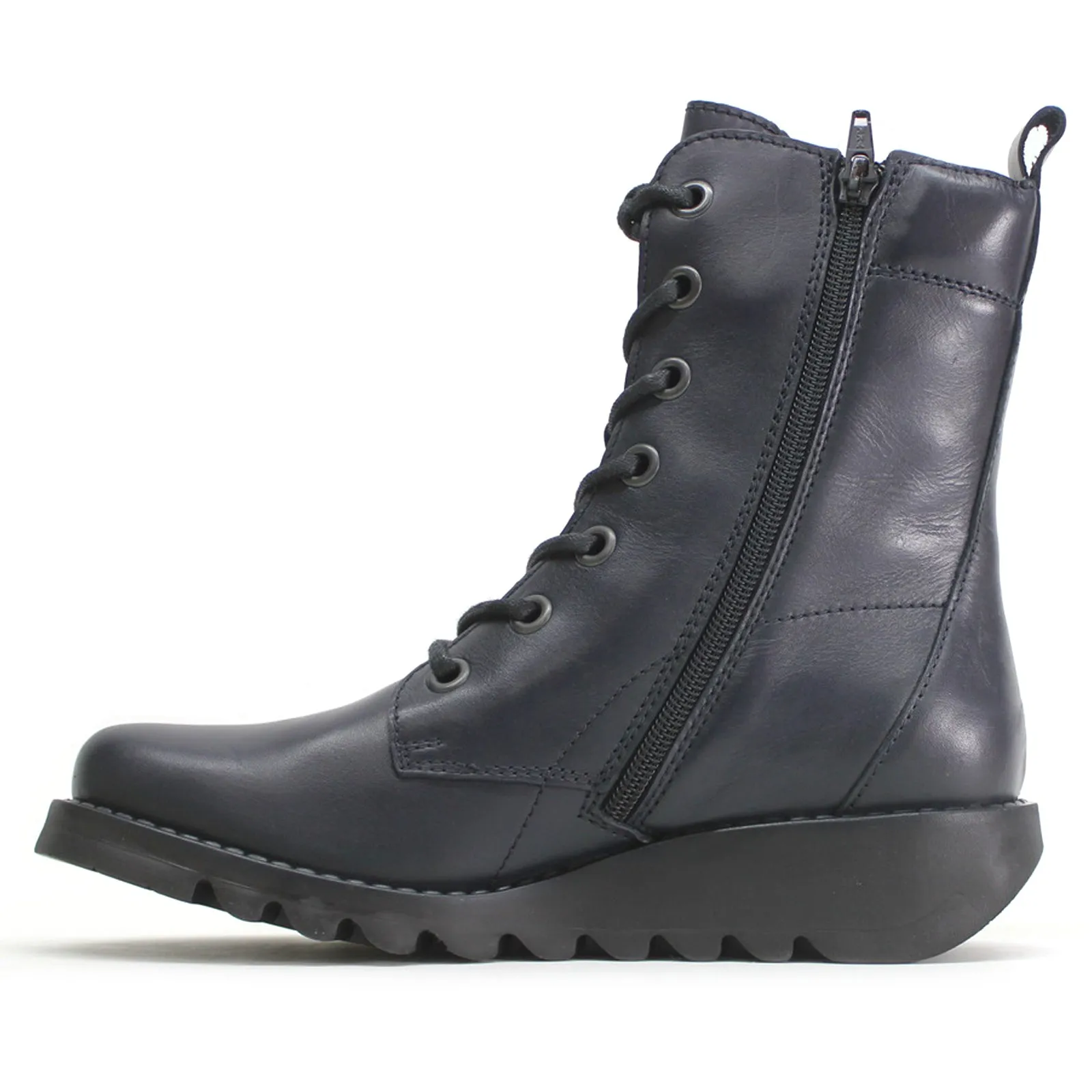 Fly London Silf015Fly Leder Keilabsatz Stiefeletten für Damen