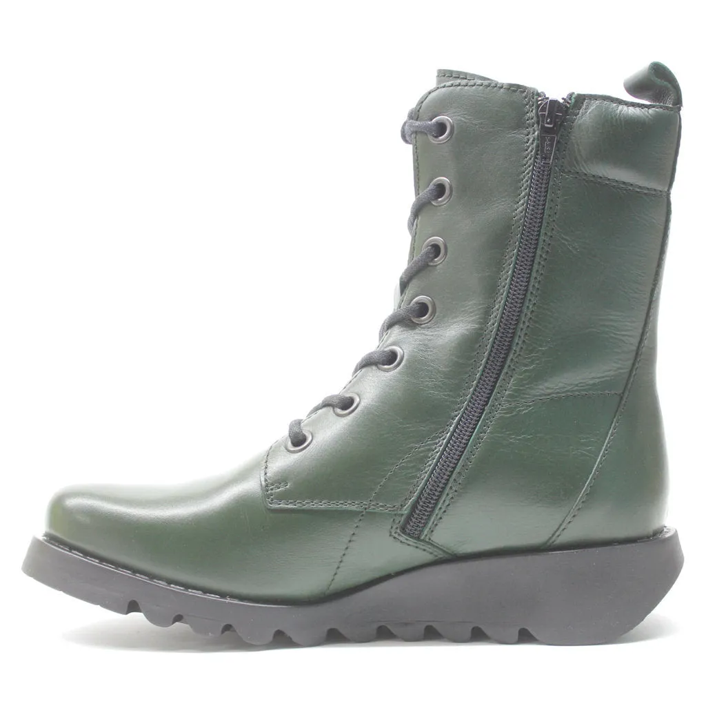 Fly London Silf015Fly Leder Keilabsatz Stiefeletten für Damen