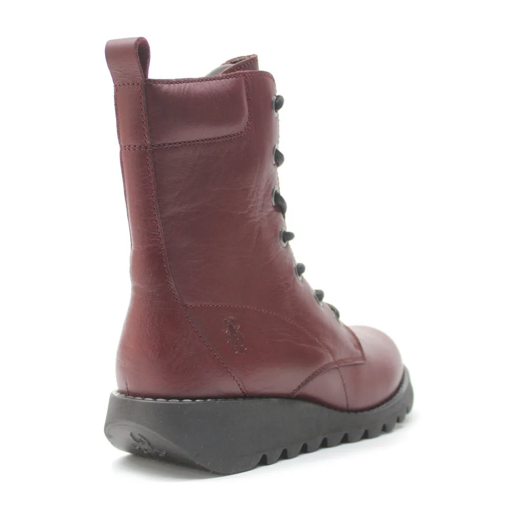 Fly London Silf015Fly Leder Keilabsatz Stiefeletten für Damen