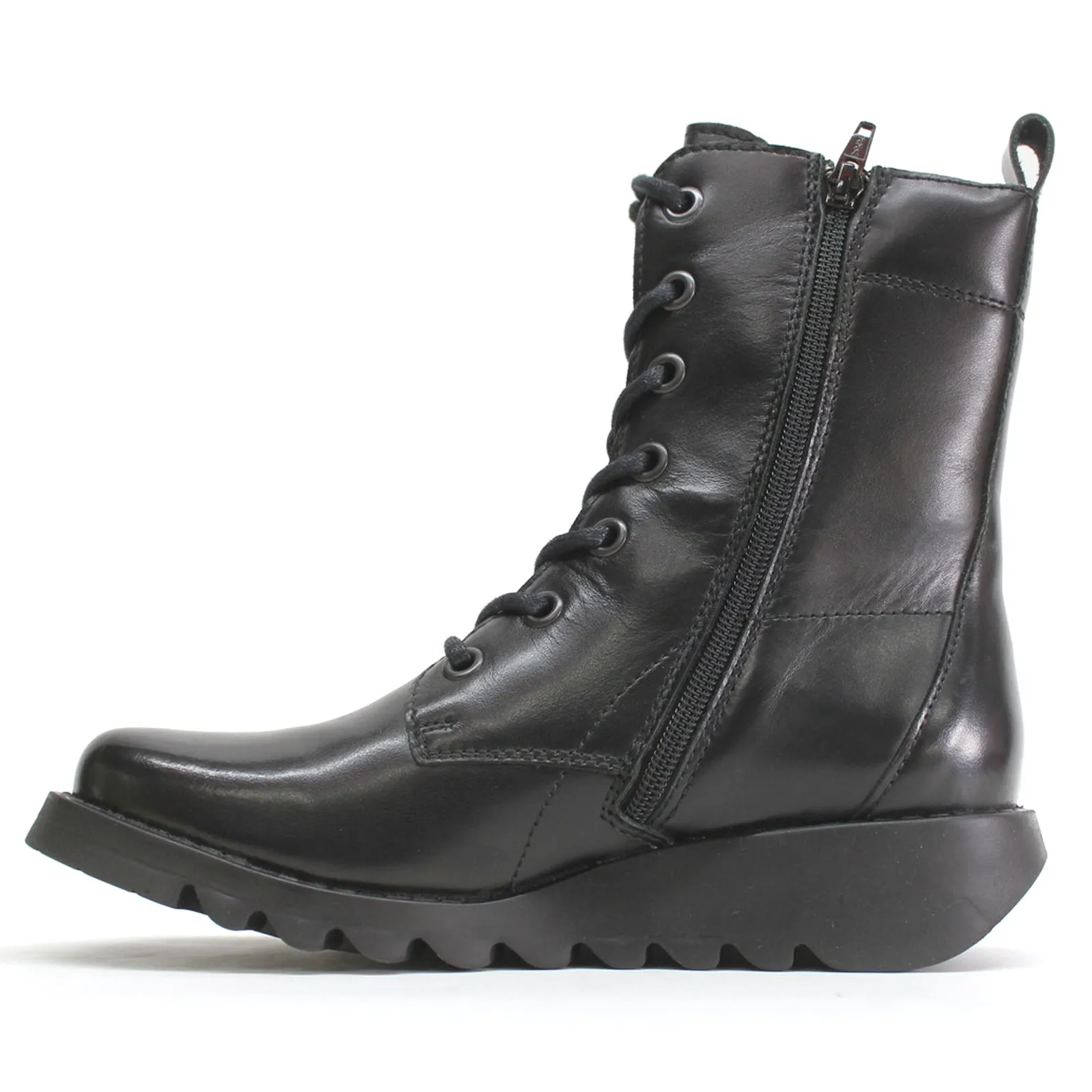 Fly London Silf015Fly Leder Keilabsatz Stiefeletten für Damen