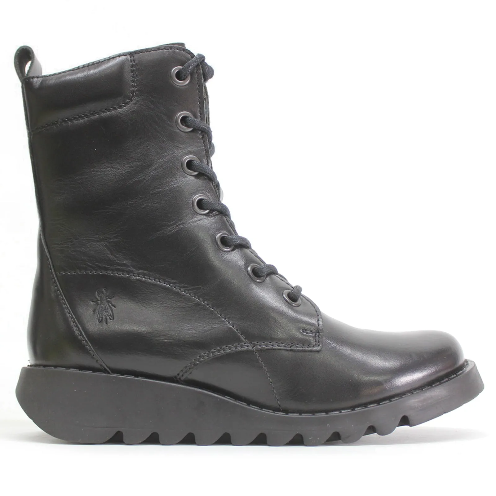 Fly London Silf015Fly Leder Keilabsatz Stiefeletten für Damen