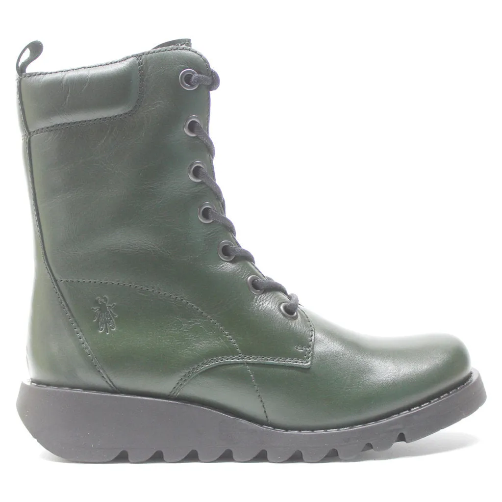 Fly London Silf015Fly Leder Keilabsatz Stiefeletten für Damen