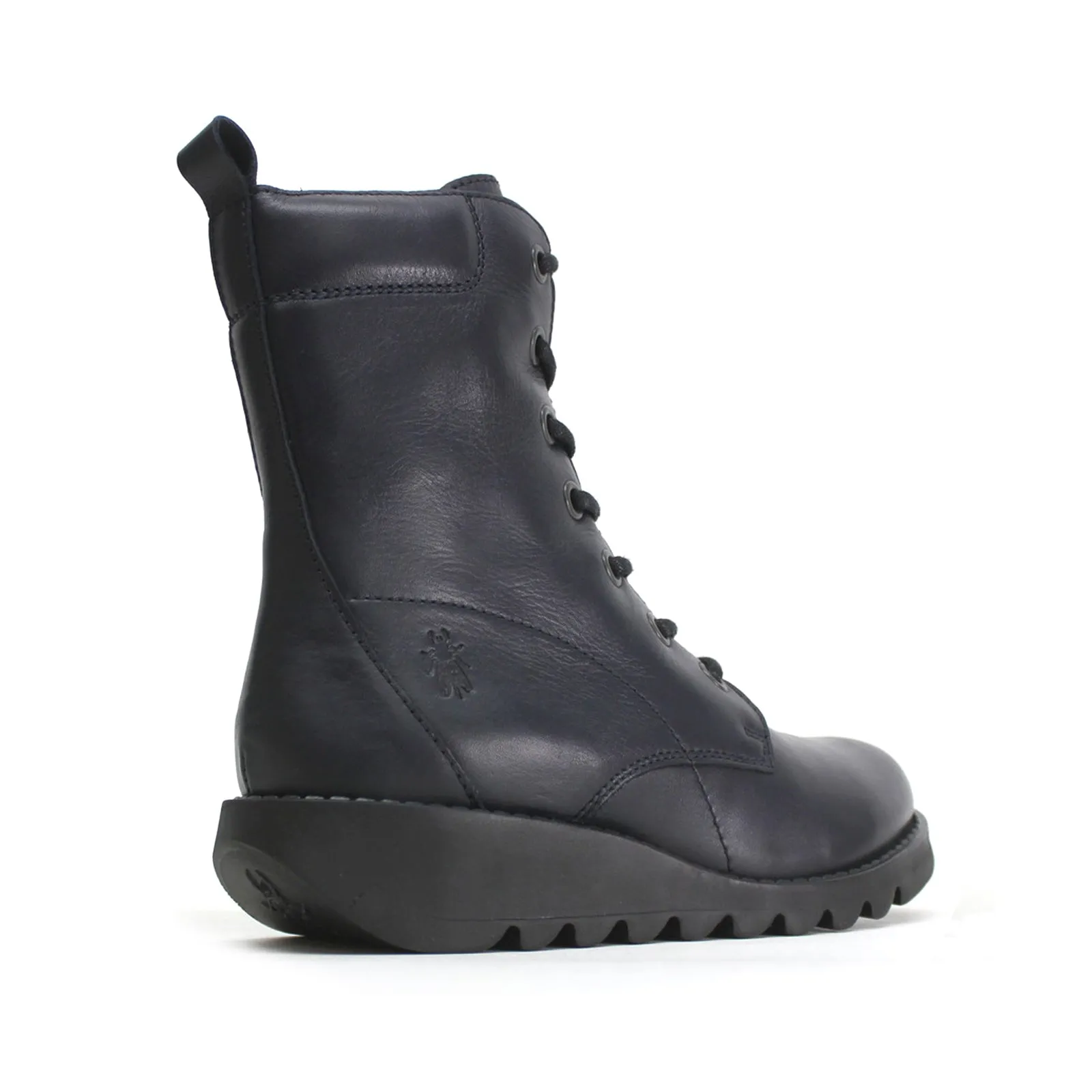 Fly London Silf015Fly Leder Keilabsatz Stiefeletten für Damen