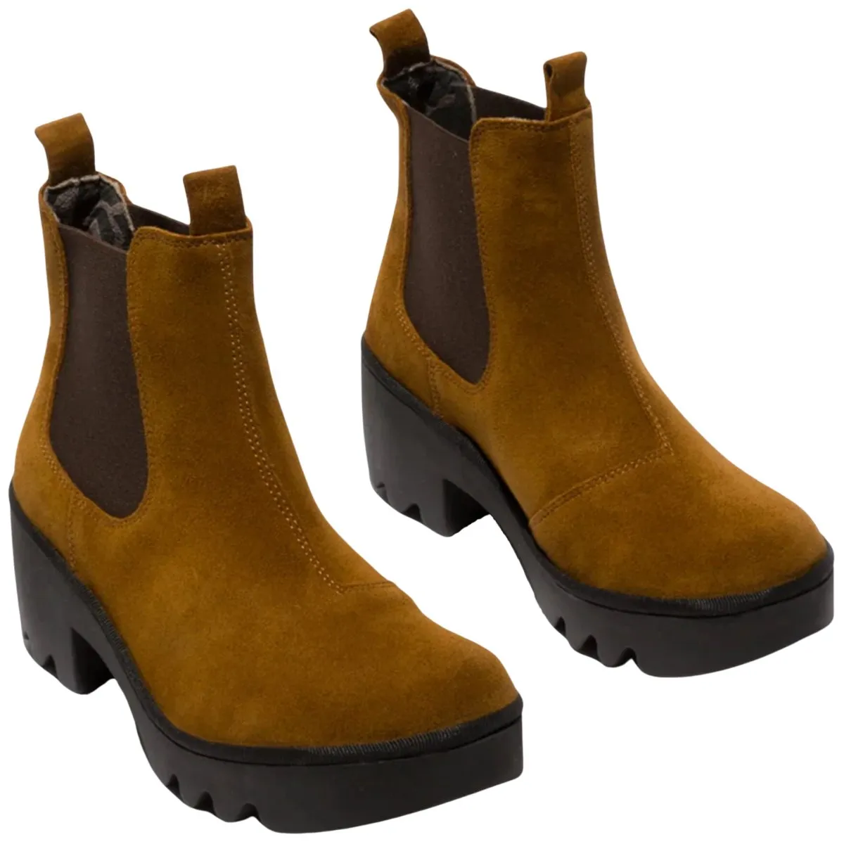 Fly London Damen TRIG514FLY Tabak Öl Wildleder