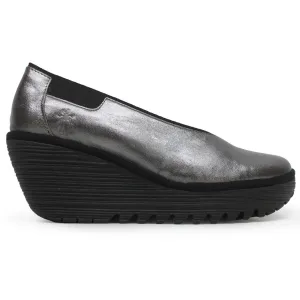 Fly London YOZA438FLY Idra Leder Damen Plateauschuhe