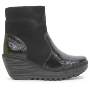 Fly London YUXI506FLY Nappa Cupido Leder Stiefeletten für Damen