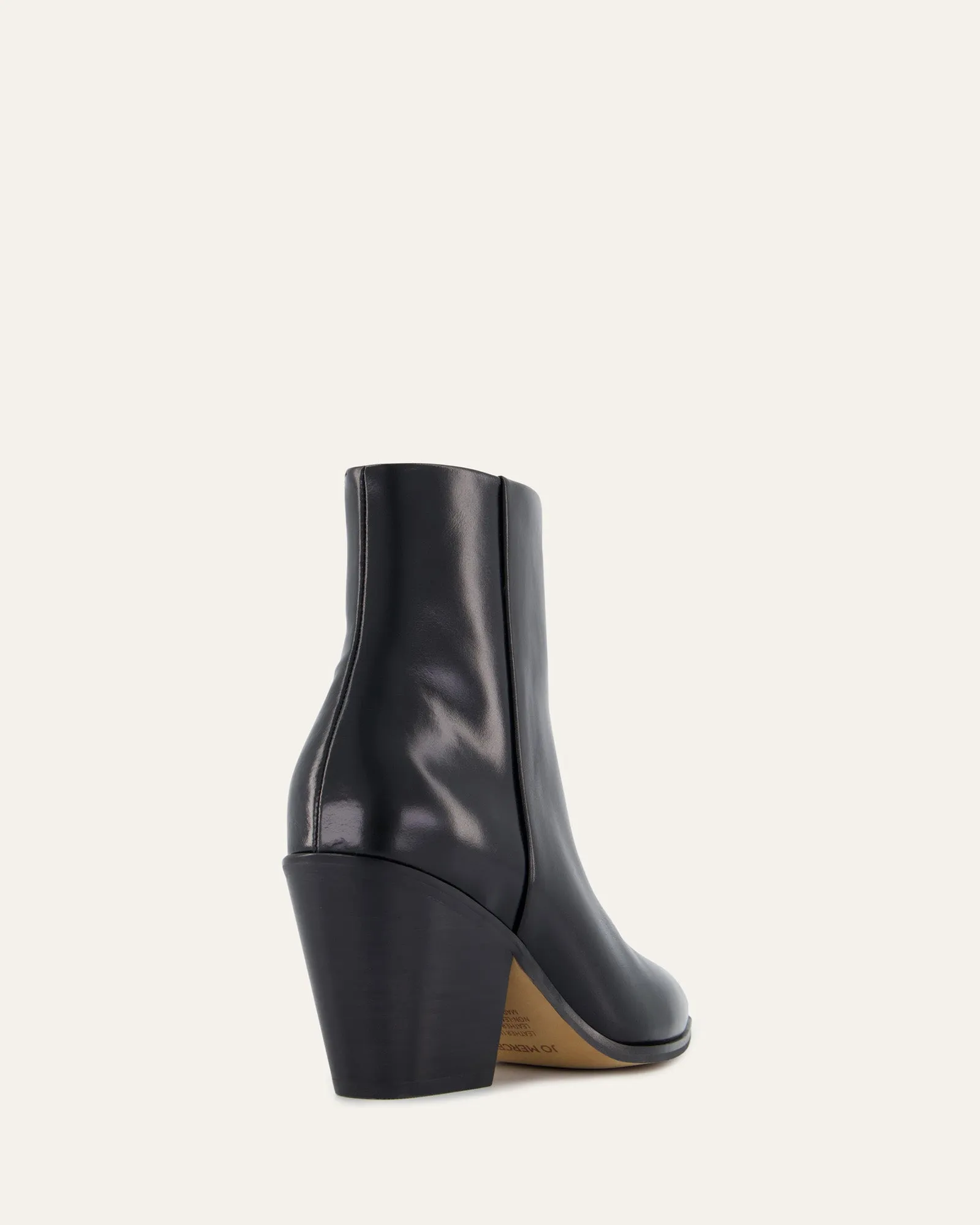 FREDDIE MID ANKLE STIEFEL SCHWARZES LEDER