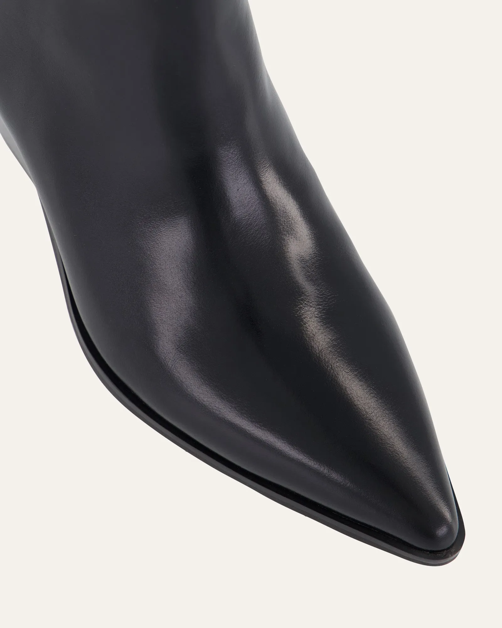 FREDDIE MID ANKLE STIEFEL SCHWARZES LEDER