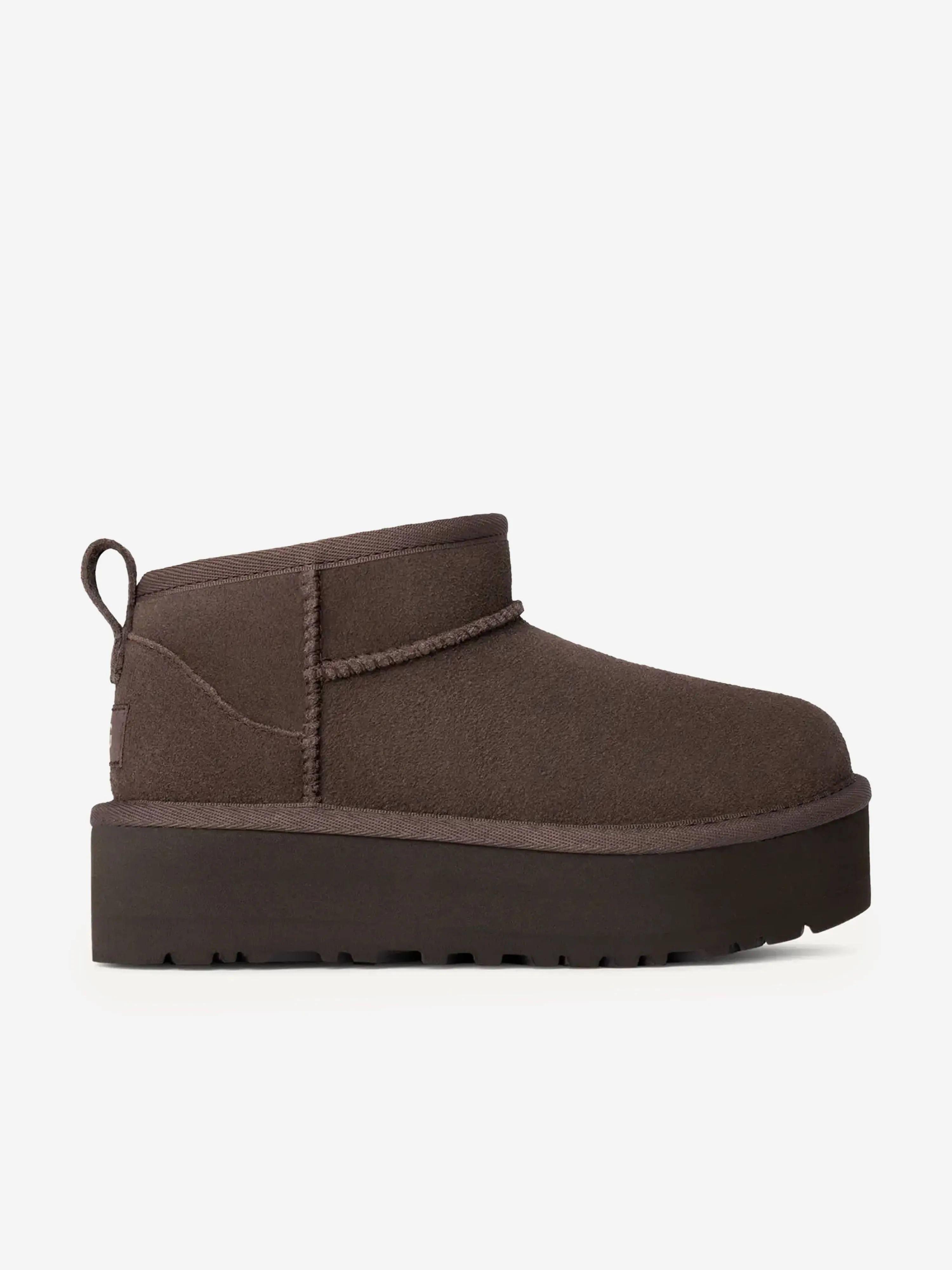 Klassische Ultra-Mini-Plattformstiefel für Mädchen in Braun
