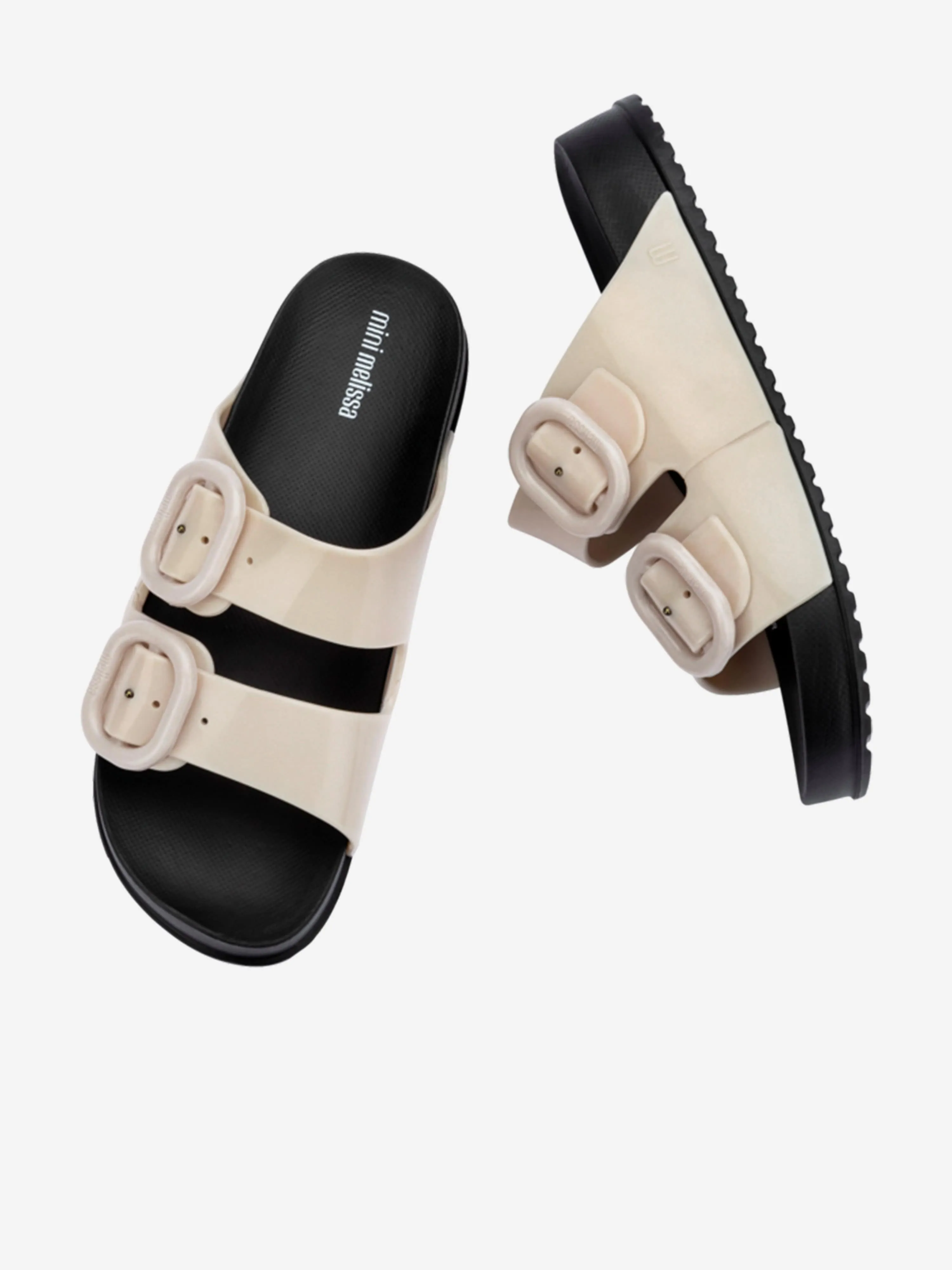 Gemütliche Schlupfsandalen für Mädchen in Elfenbein