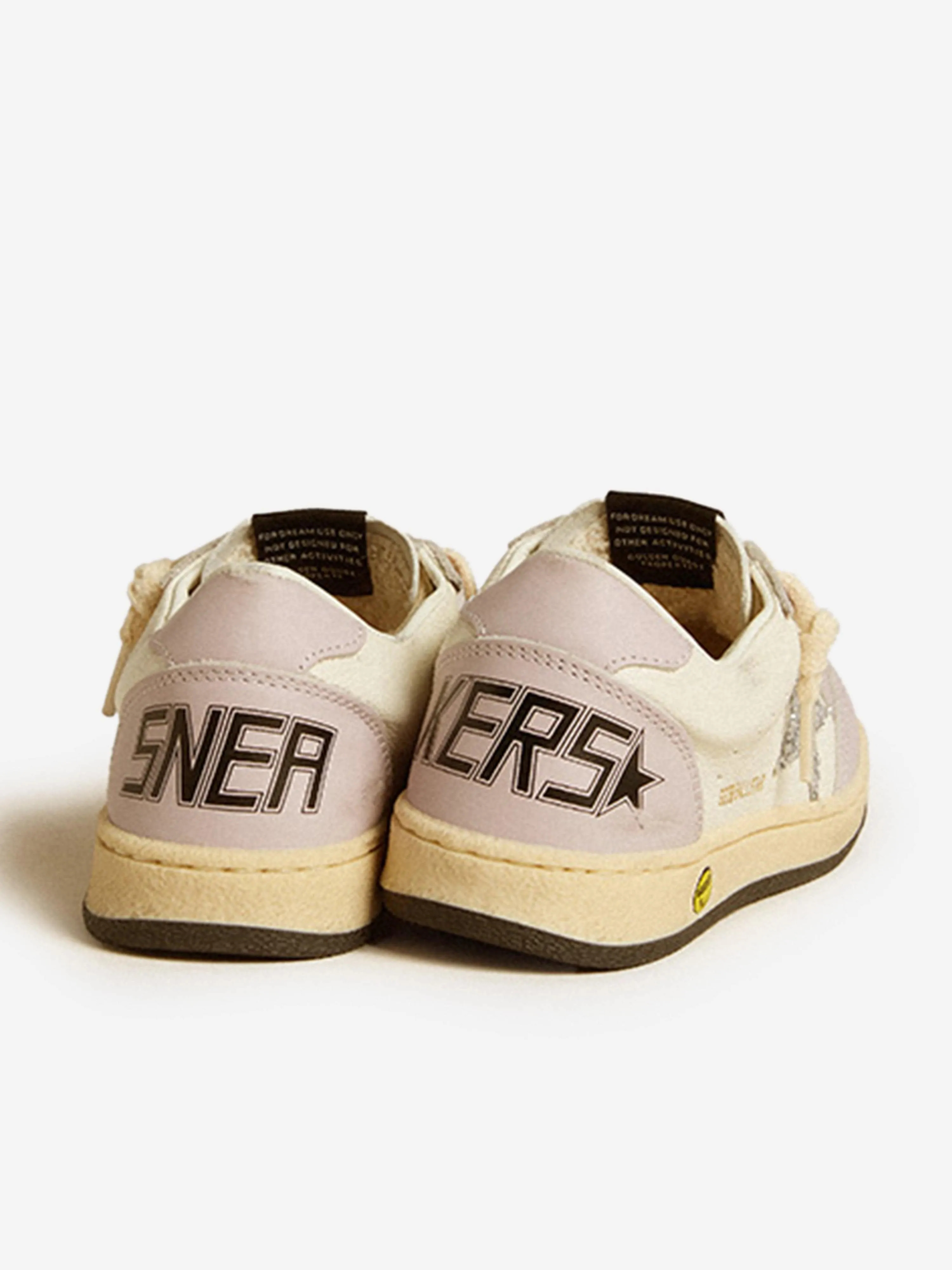 Mädchen Leder Ballstar Turnschuhe in Weiß