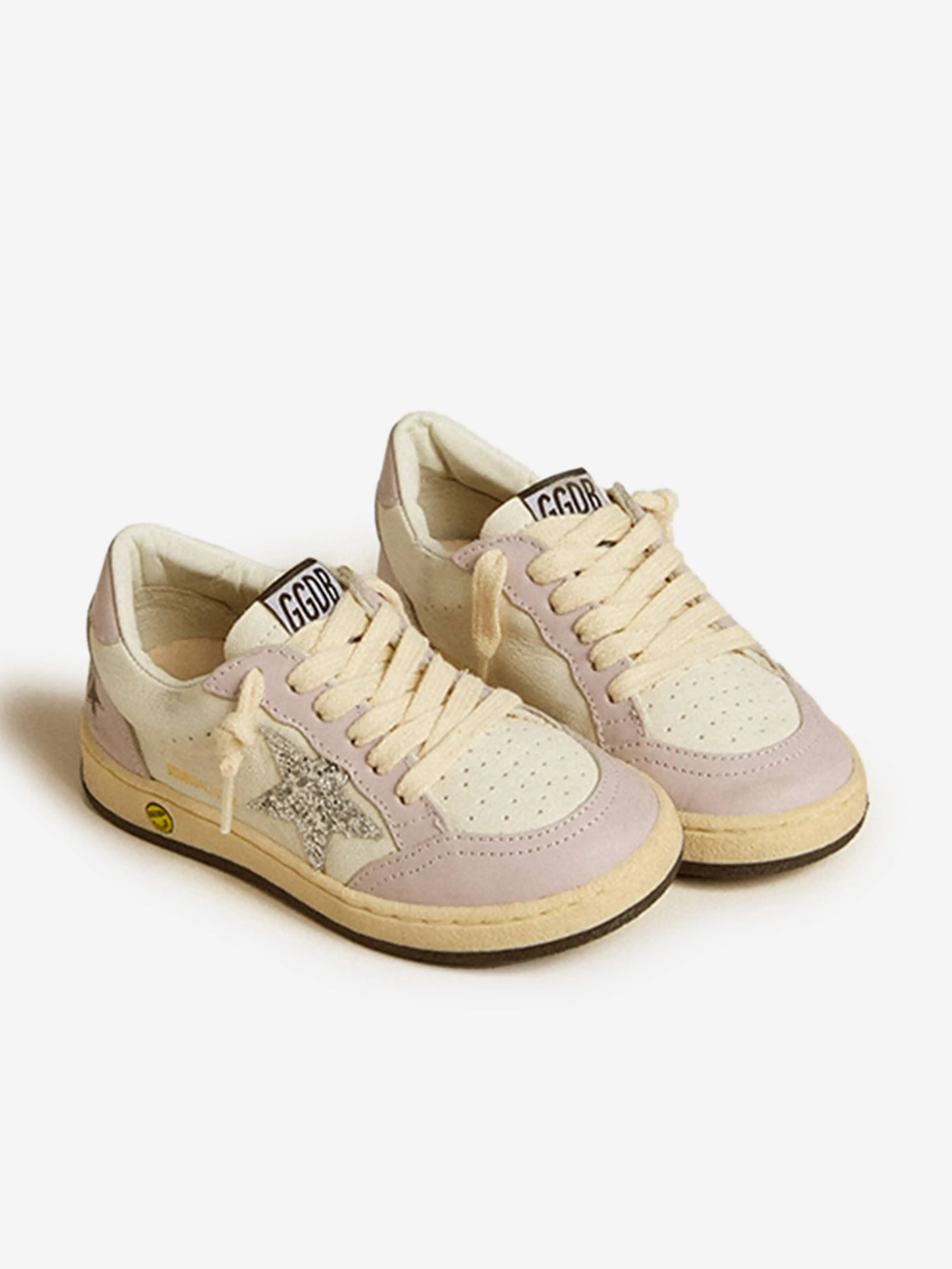 Mädchen Leder Ballstar Turnschuhe in Weiß