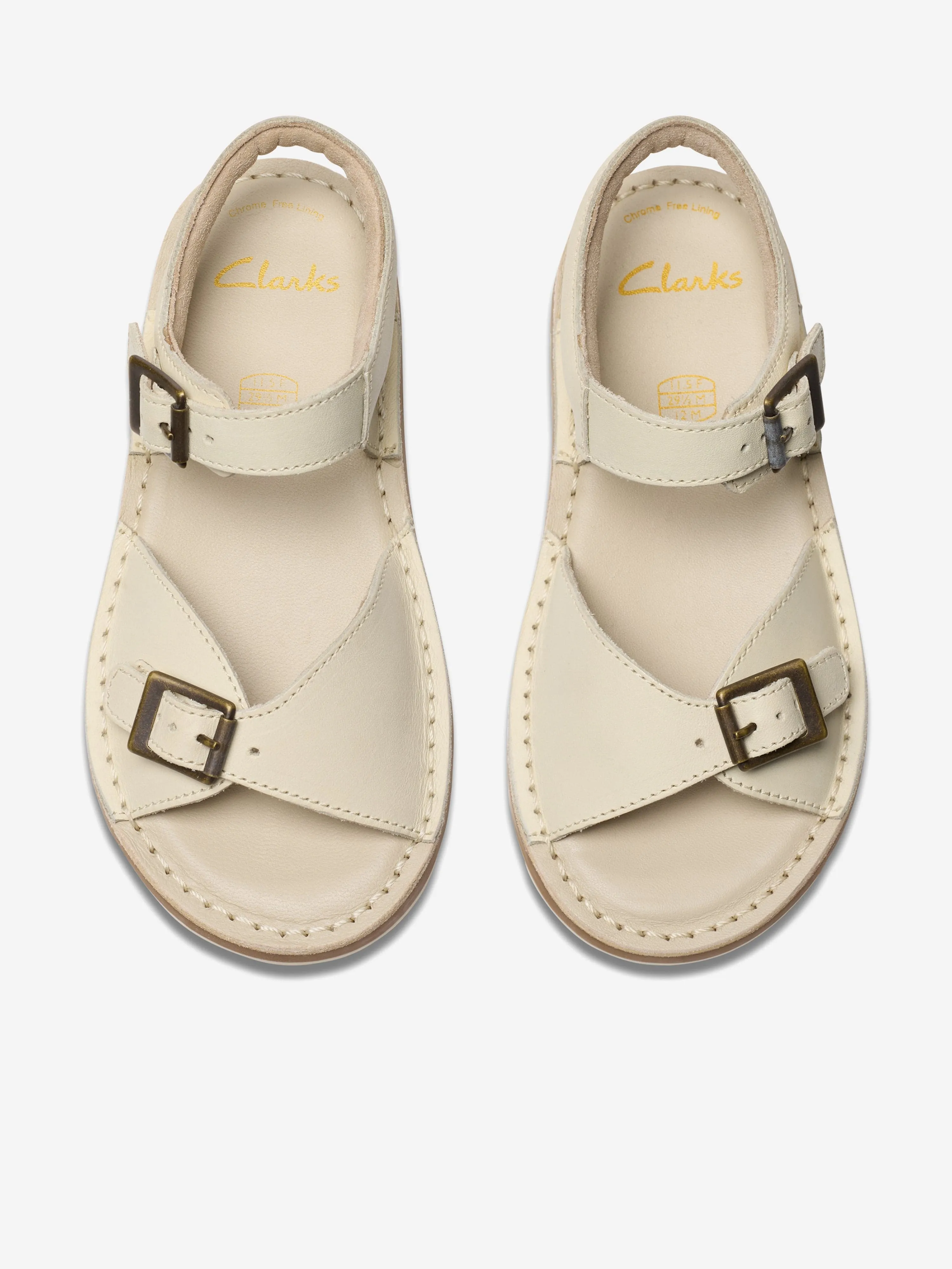 Mädchen Leder Play Sun Reef Sandalen in Weiß