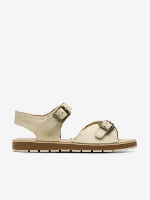 Mädchen Leder Play Sun Reef Sandalen in Weiß