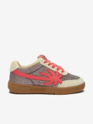 Mädchen Palm Beach University Glitzer Turnschuhe in Silber