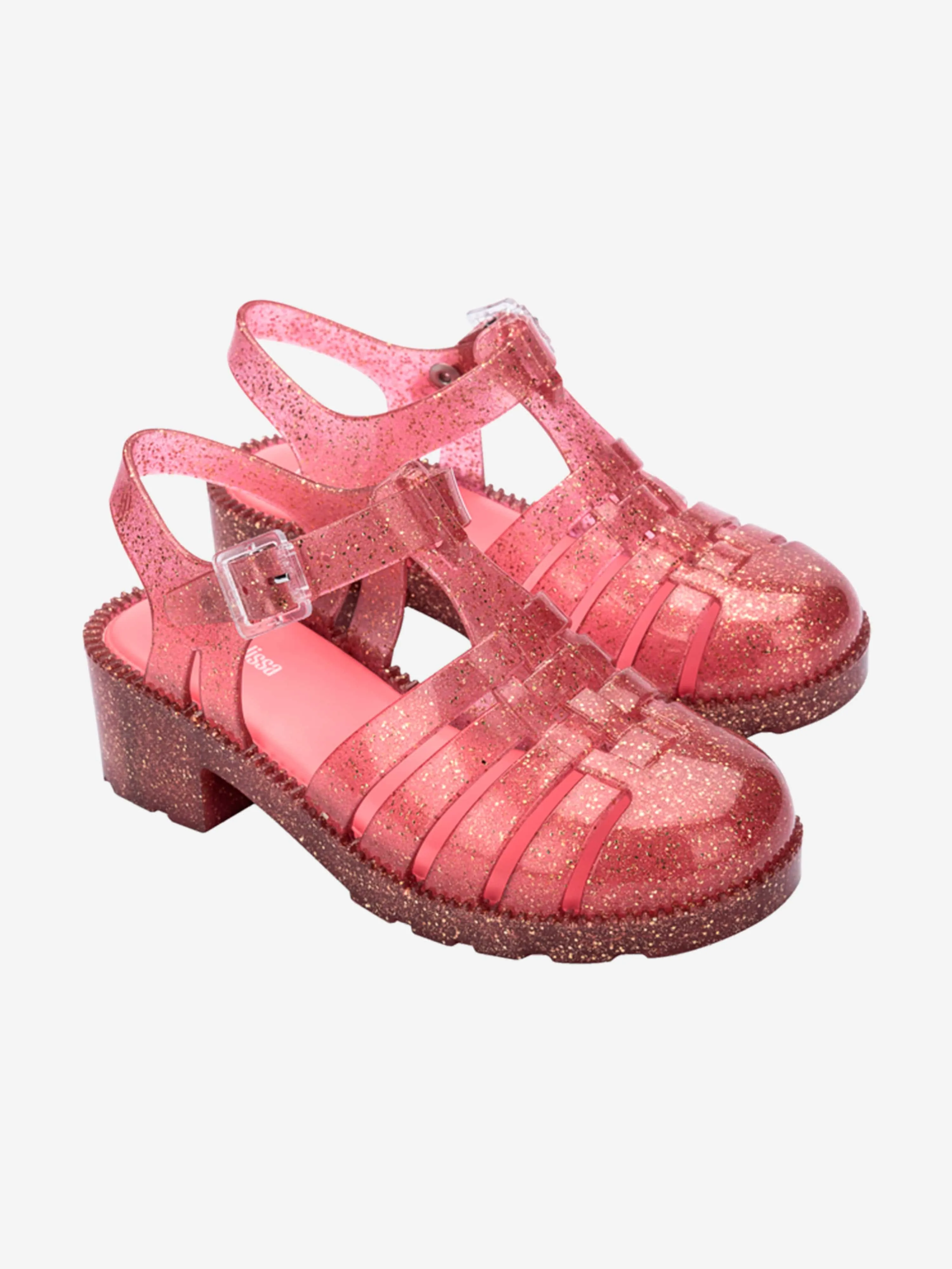 Mädchen Besitz Absatz Sandalen in Rosa