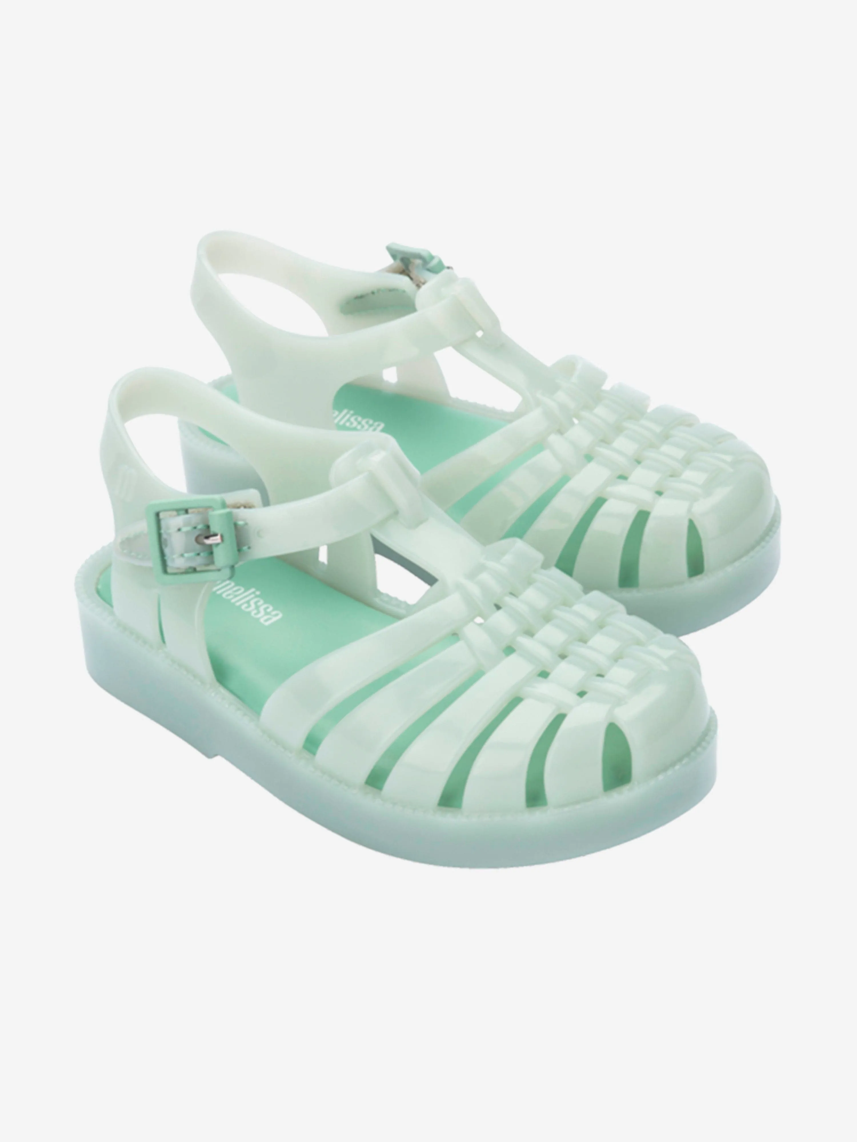 Mädchen Besitz Sandalen in Grün