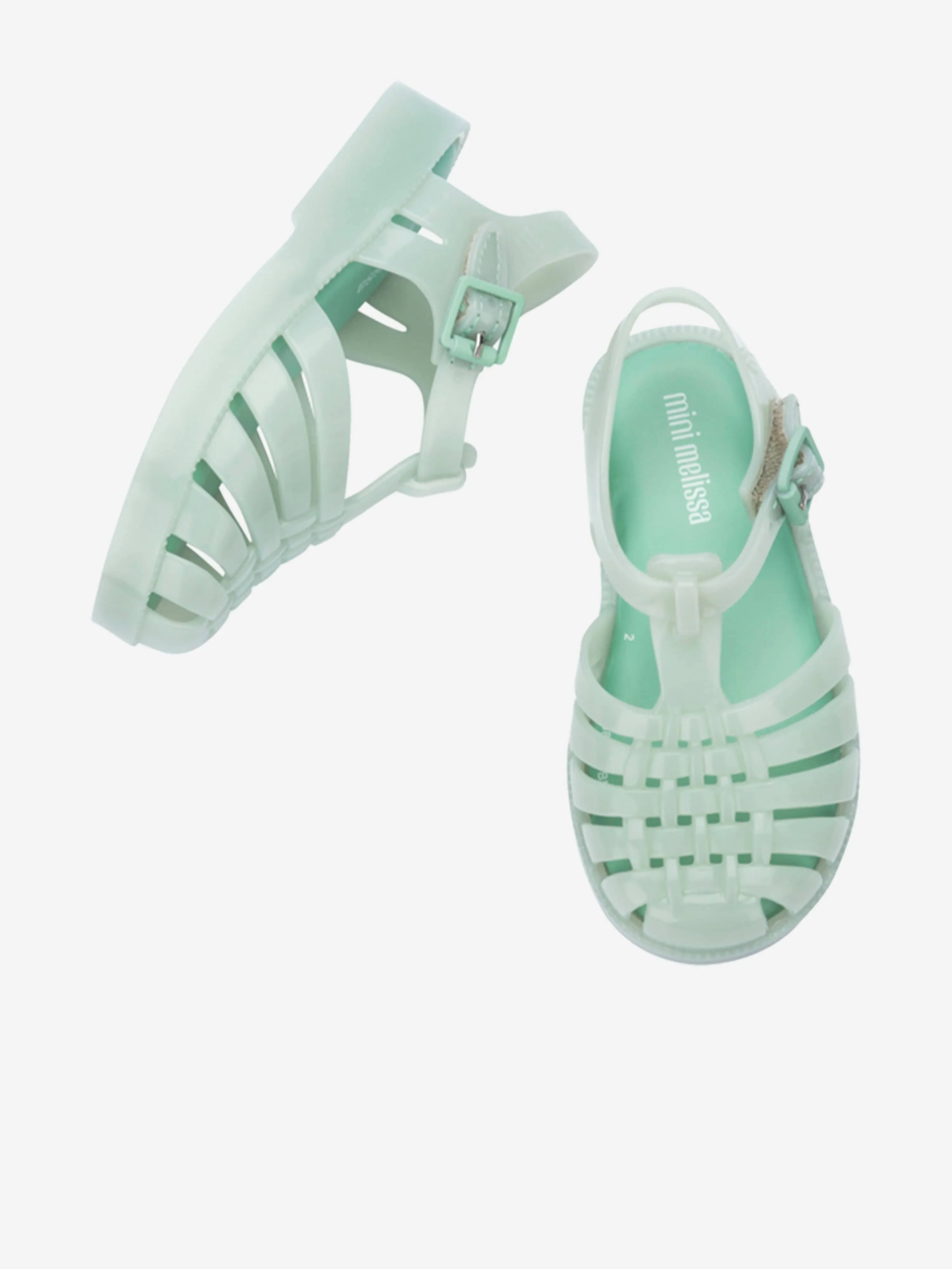 Mädchen Besitz Sandalen in Grün