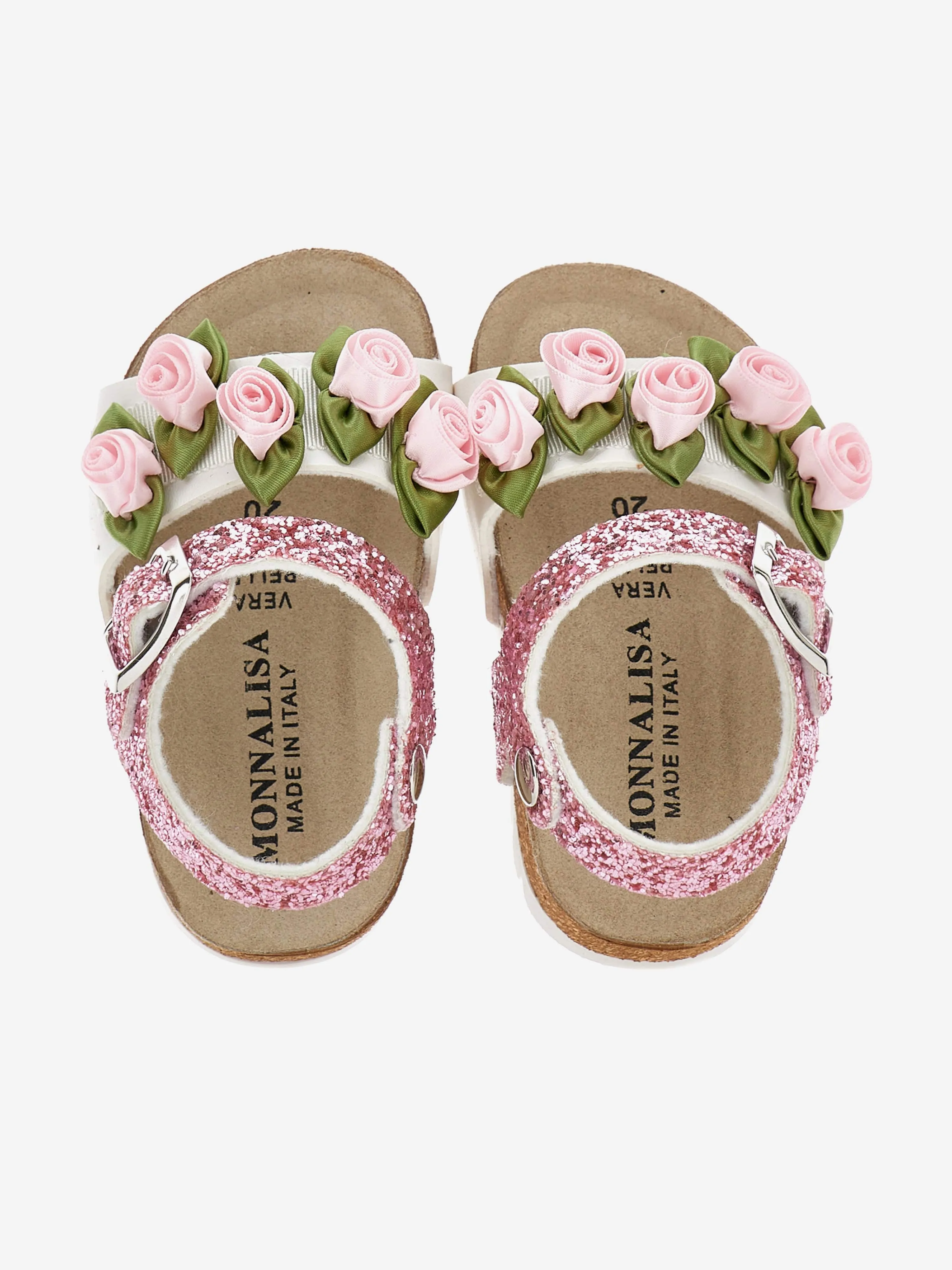 Mädchen Rose Glitzer Sandalen in Rosa