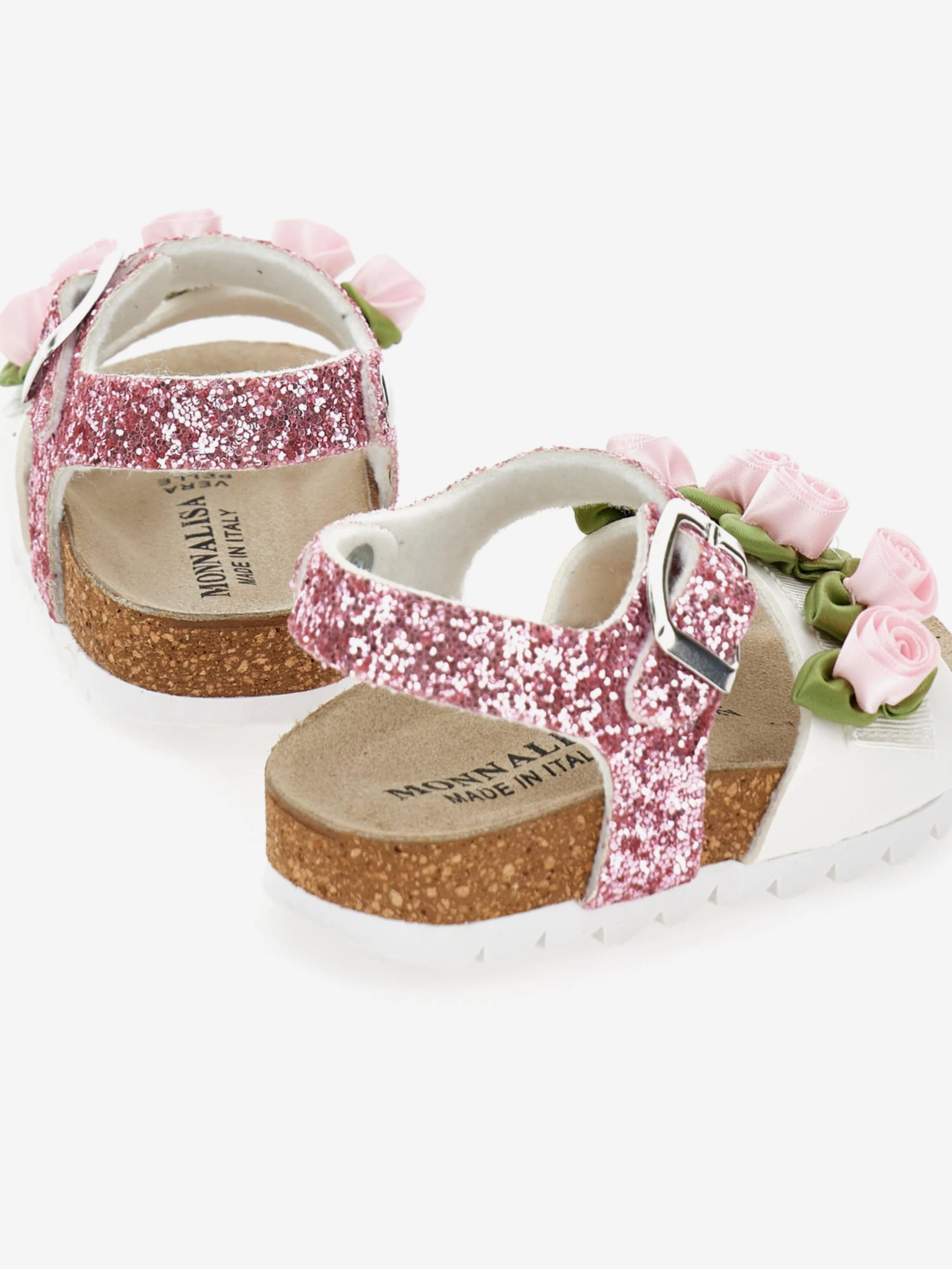 Mädchen Rose Glitzer Sandalen in Rosa