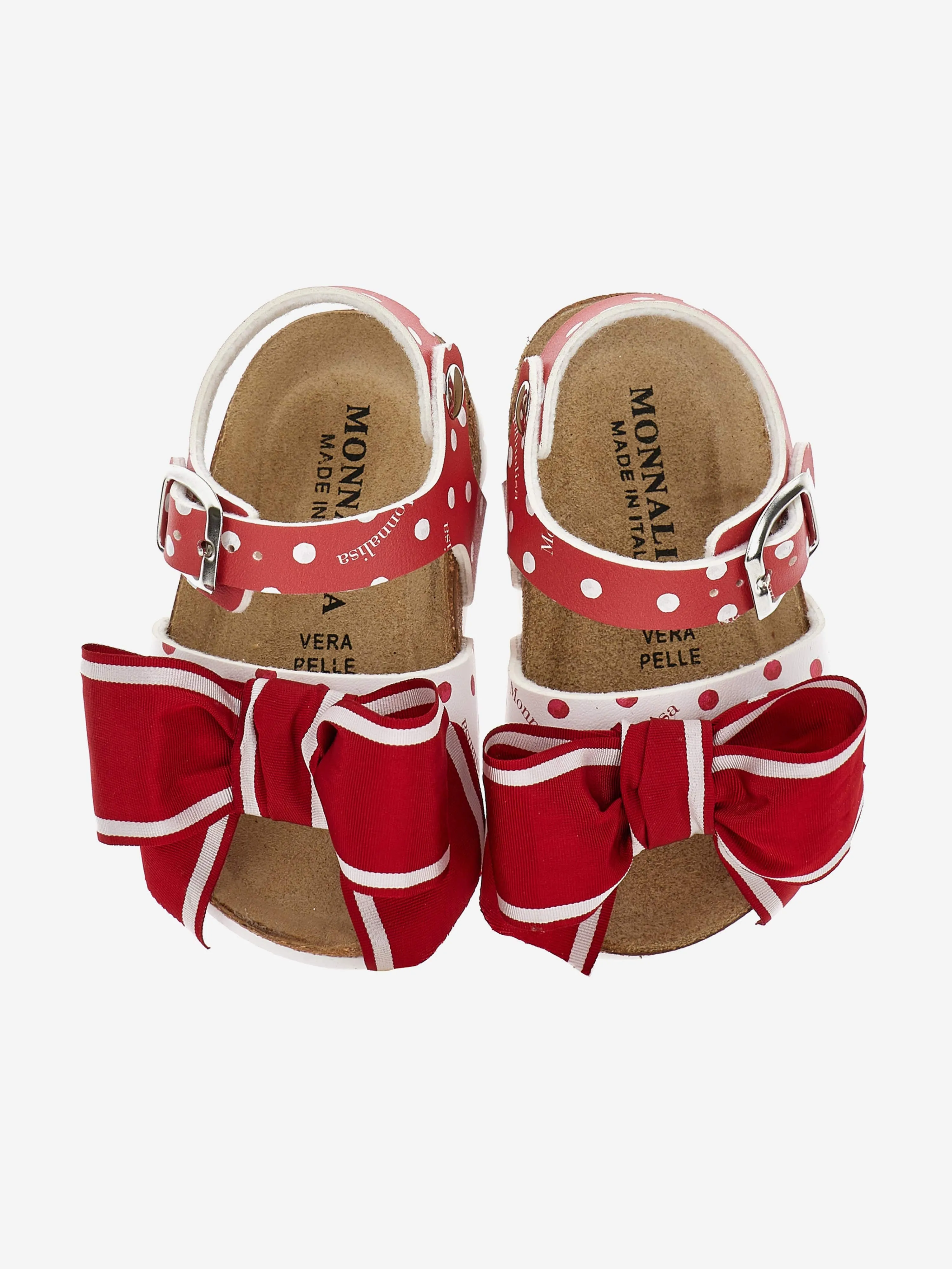 Mädchen Spitzenschleife Sandalen in Rot