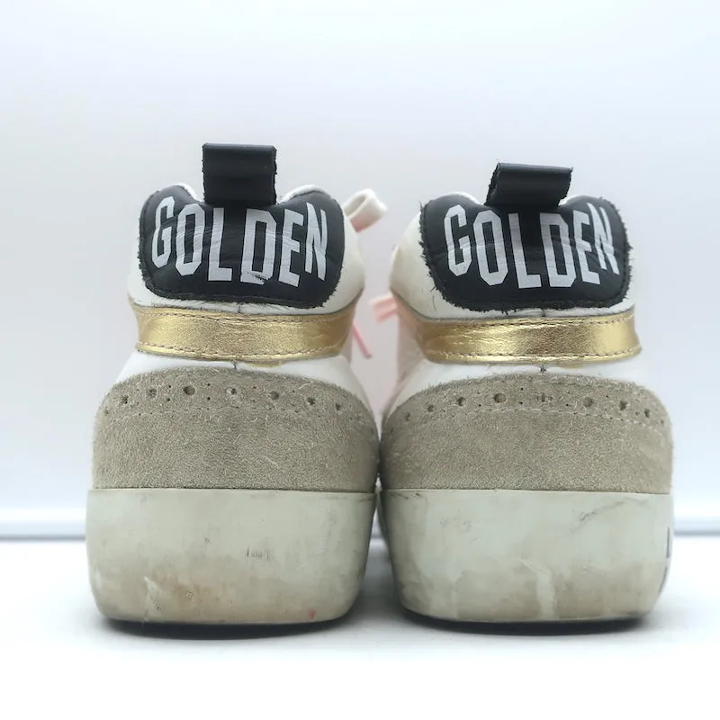 Golden Goose Heart of Gold Mid Star Sneakers Weiß & Rosa Leder Größe 35