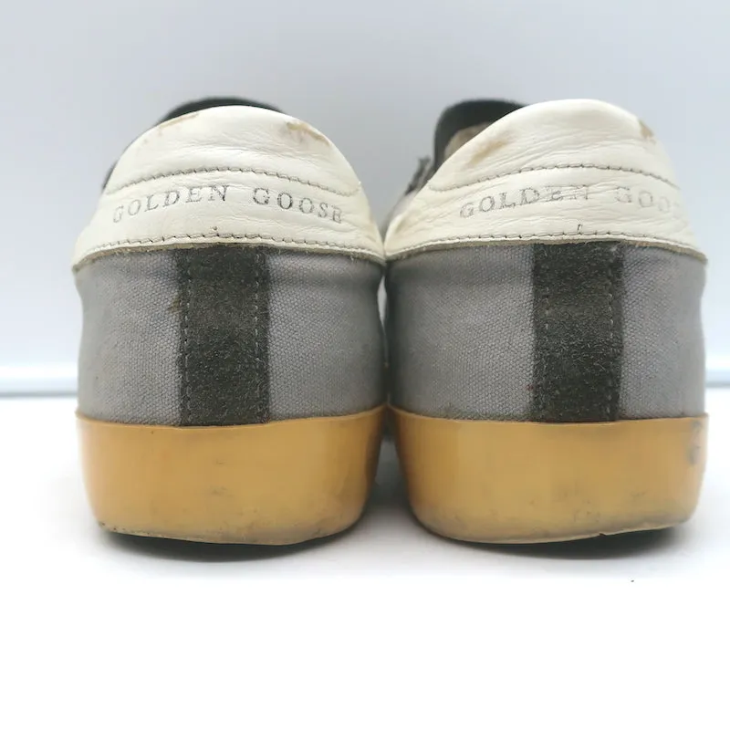 Golden Goose Superstar Low Top Sneakers Grau Canvas & Wildleder Größe 37