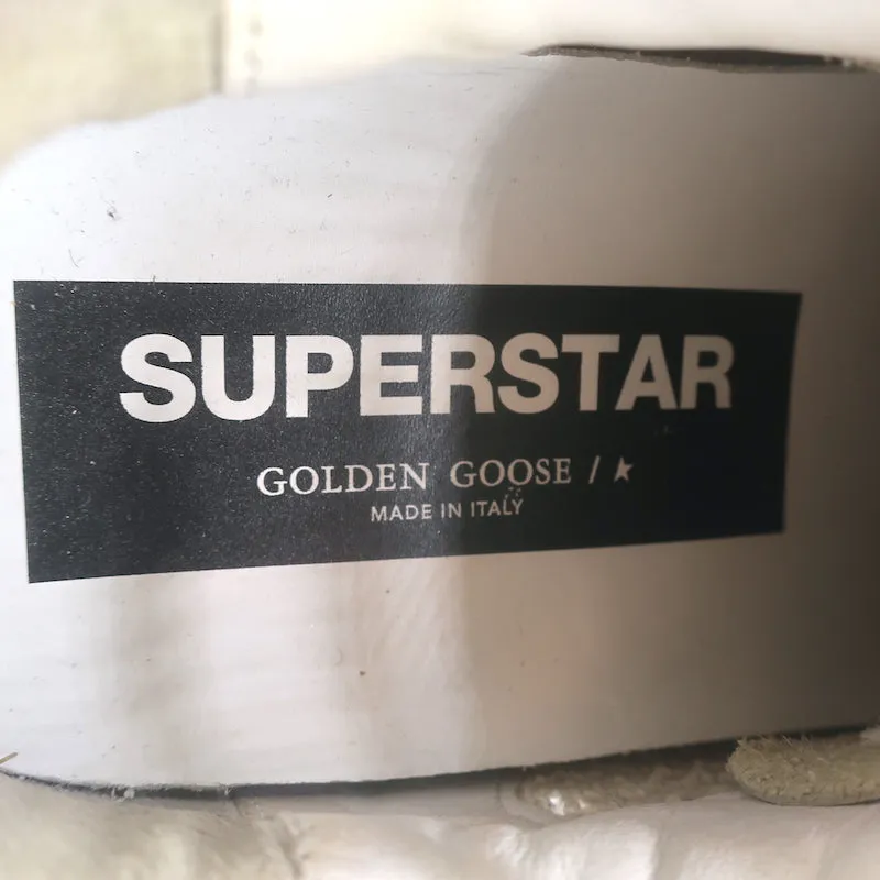 Golden Goose Superstar Tie Dye Low Top Sneakers Weißes Leder Größe 37